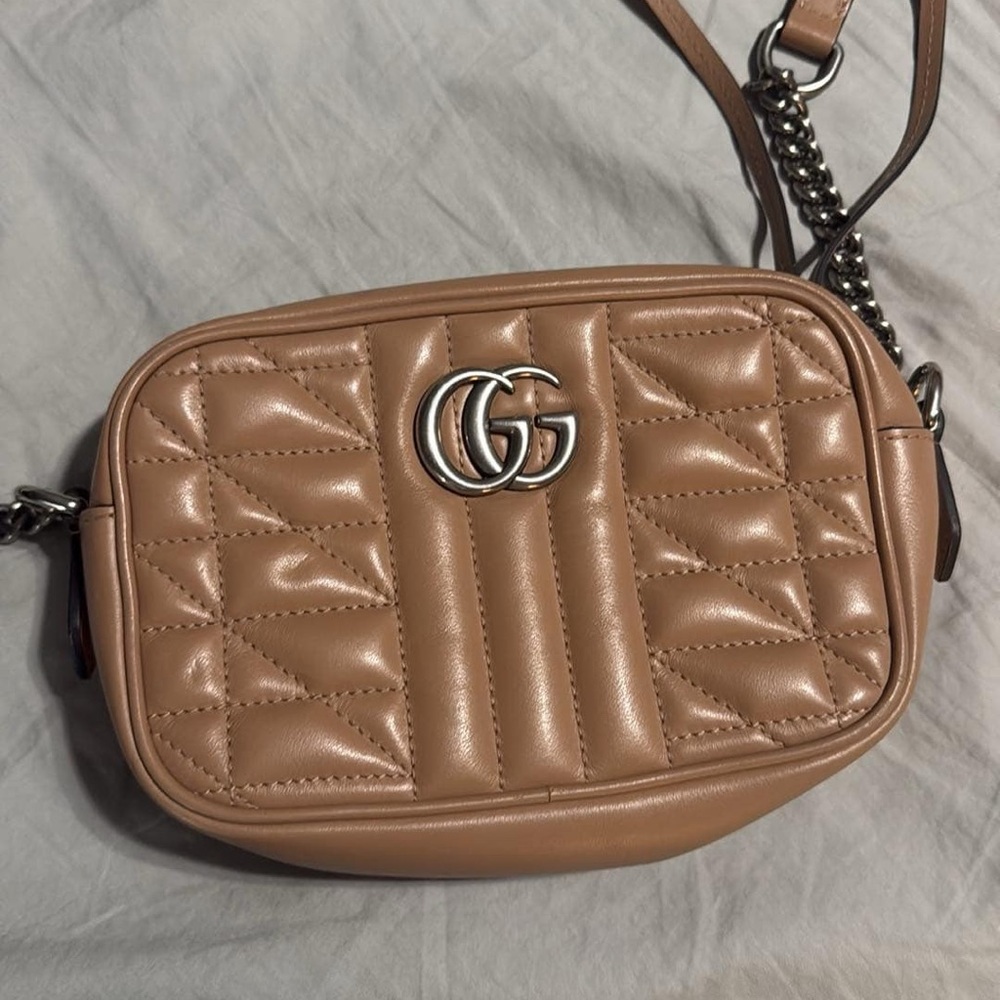 Gucci Tan Marmot Crossbody